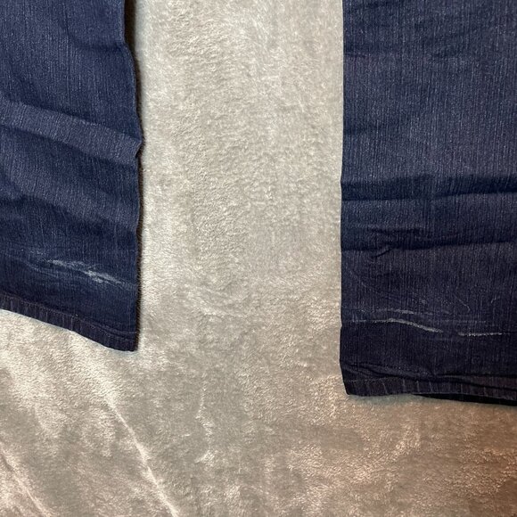 LEI Juniors Y2K Ashley Trouble Dark Wash Stretch Mid Rise Bootcut Denim Jean 11 - Picture 10 of 13